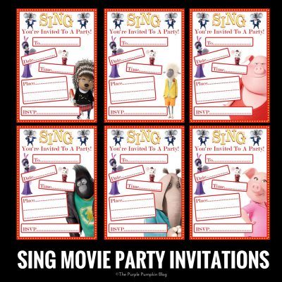 SING Movie Party Printables! Free Printables To Download At Home