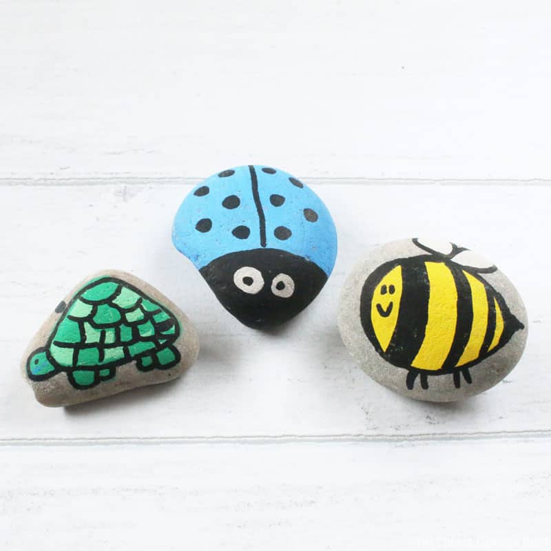 Painting Bug & Animal Stones