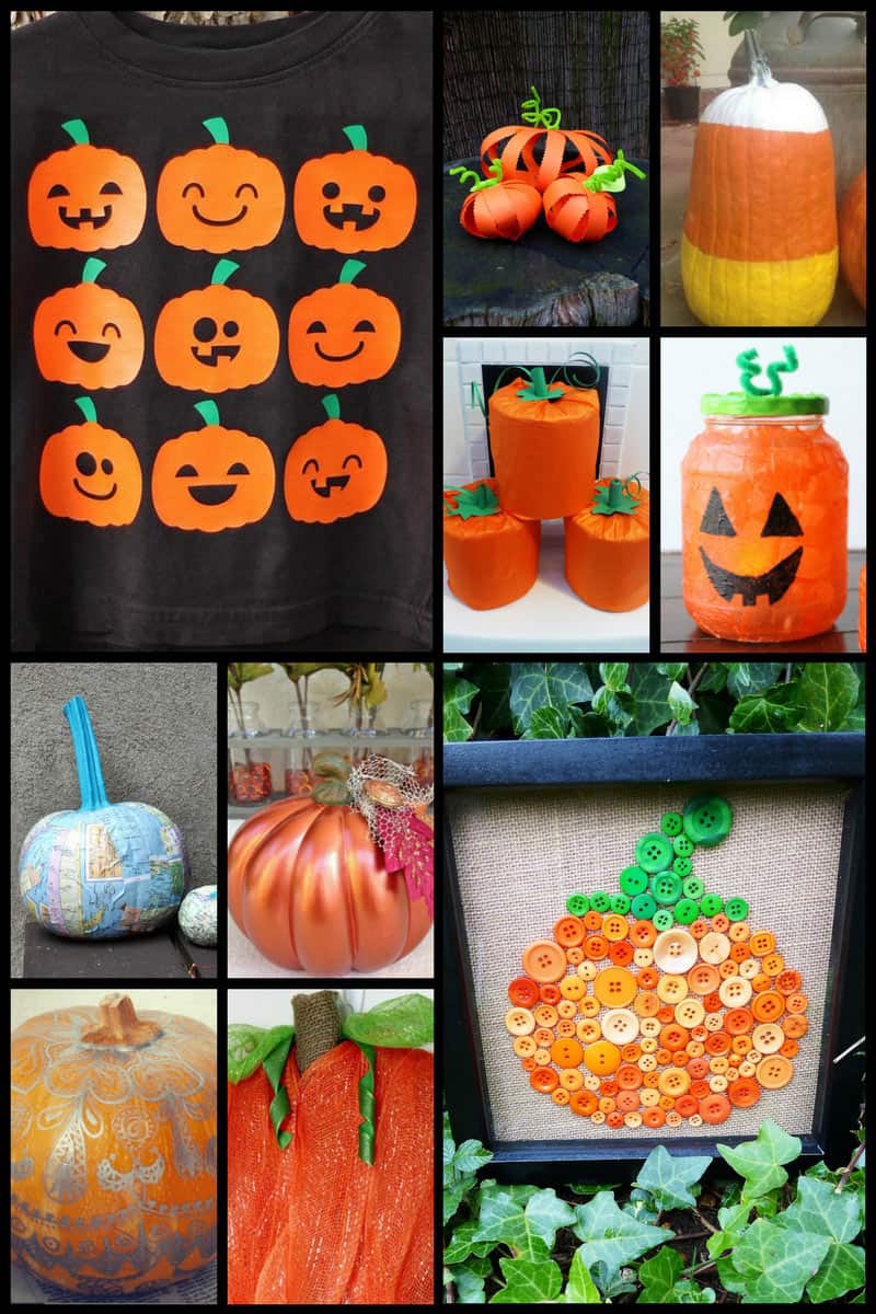 26 Amazing Pumpkin Crafts! So many pumpkin themed crafts in this roundup - some super easy, and some needing a bit more skill, but all fun to do, and amazing to decorate your home with at fall and Halloween!