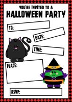 Cute Halloween Party Invitations