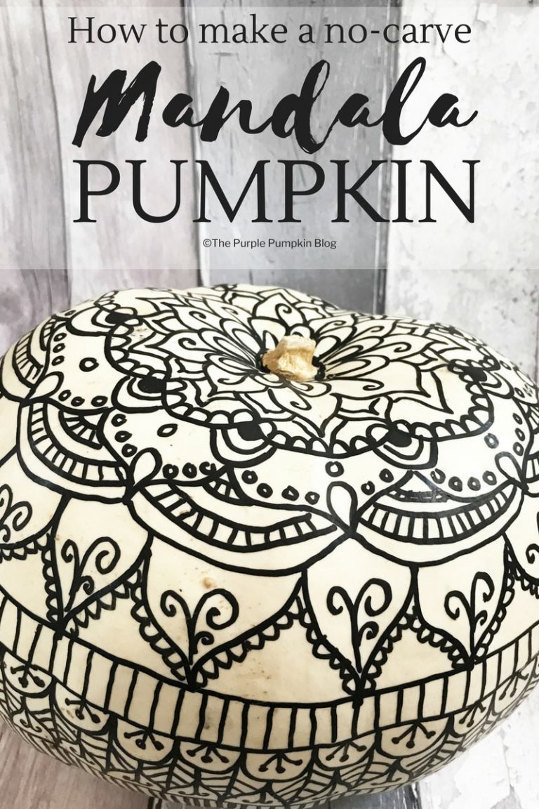 How To Make A Mandala Pumpkin (No Carving Required!)