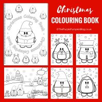 Christmas Colouring Book (A4) A fun colouring book with 16 pages of cute Christmas characters and festive Christmas and winter scenes!
