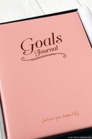 Goals leather notebook