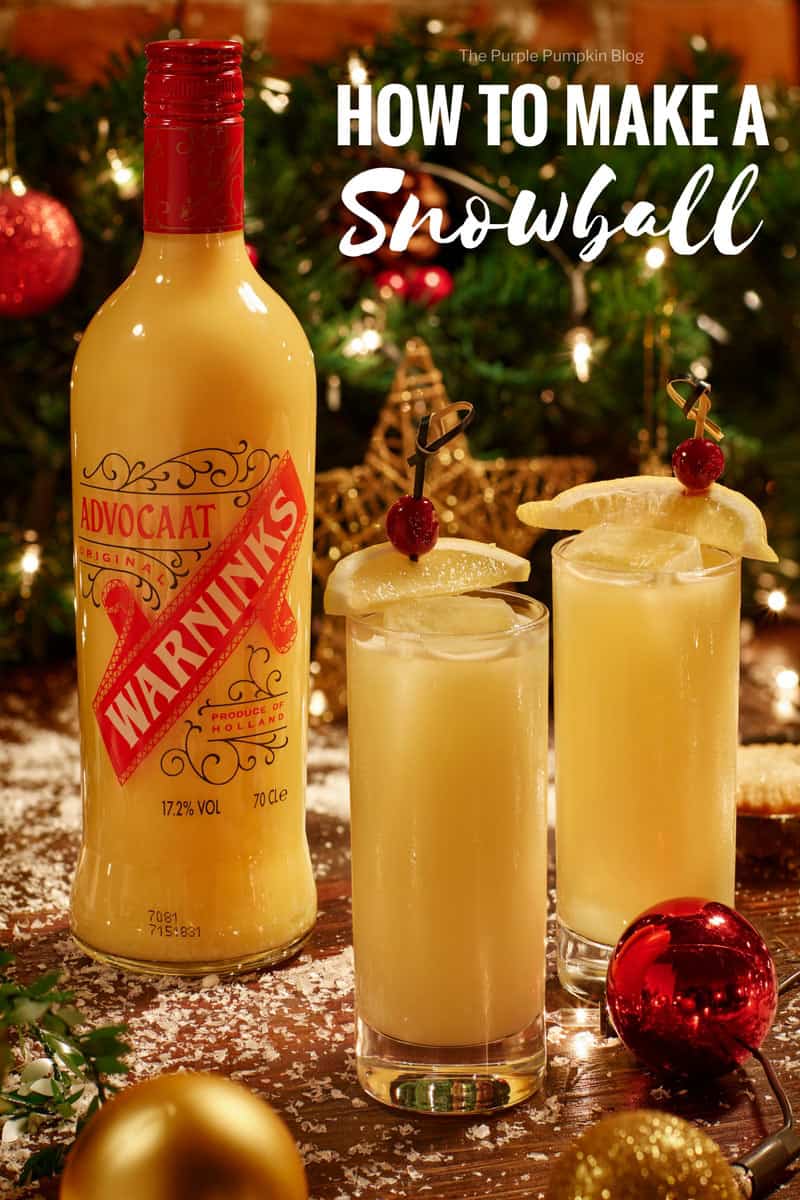 Lær hvordan du laver en snebold og andre Julecocktails! Disse cocktails er klassiske af en grund og den festlige sæson! Så spis, drik og vær glad med disse Julecocktailopskrifter! Skål! #Snebold #Snebold # Snebold # Sneboldcocktail # ThePurplePumpkinBlog #ChristmasCocktails #Cocktails #Advocaat
