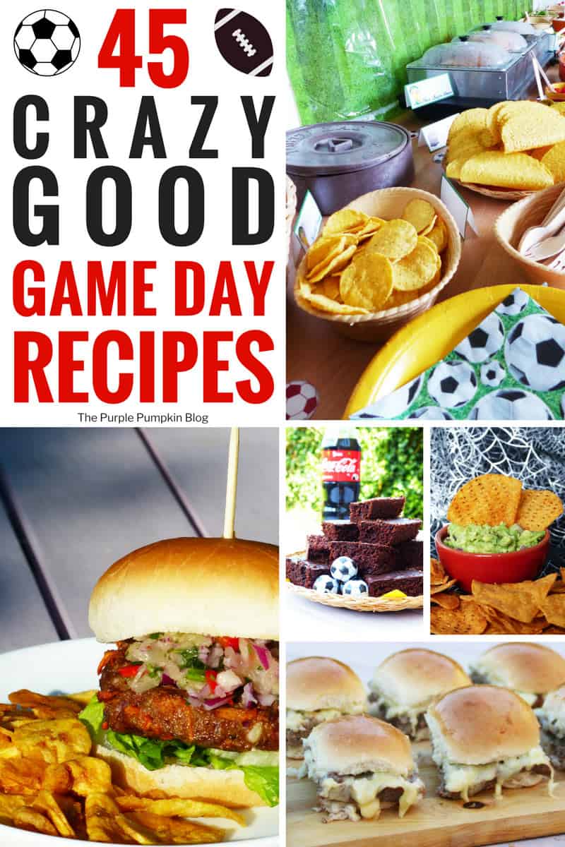 45 Crazy Good Game Day Recipes! A selection of tasty food to feed a crowd of sports fans!