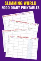 Slimming World Food Diary Printable &amp; Meal Planner Printable