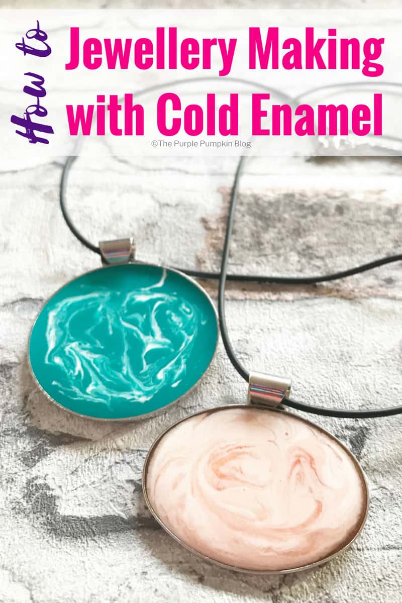 How to: Jewellery Making with Cold Enamel. A step-by-step guide to making jewelry with cold enamel. Cold enamel is a pigmented epoxy resin which gives the effect of enamel without the use of high temperatures, and also allows an enamelled effect to be applied to a wider range of materials. The finish is attractive and hard wearing, and the process is really quite simple. Once mastered you'll be making homemade jewellery and trinkets for friends and family!