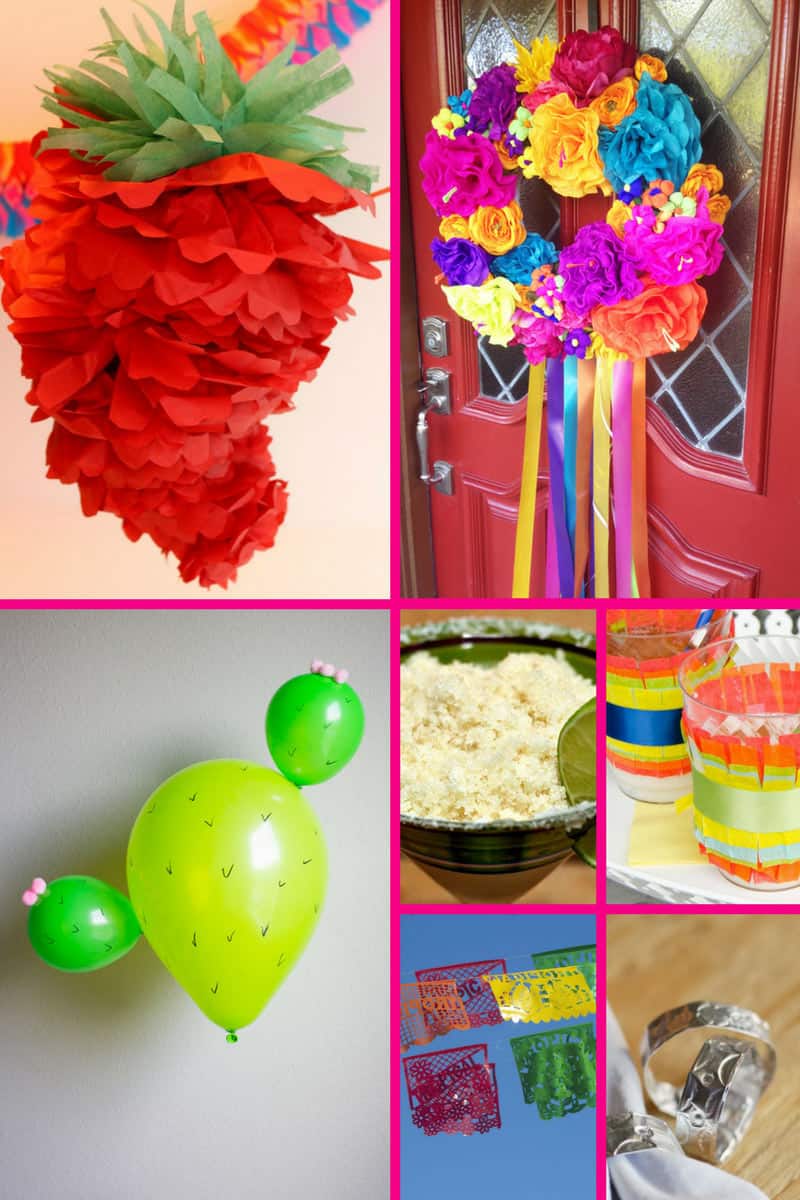 17+ Fun & Creative Mexican Crafts - If you're looking for some fun and creative Mexican crafts to decorate for your fiesta for Cinco de Mayo or a Mexican themed party, look no further! Tissue paper is one of the main things you will need for a lot of these crafts, which are bright and colourful and perfect for celebrating with!