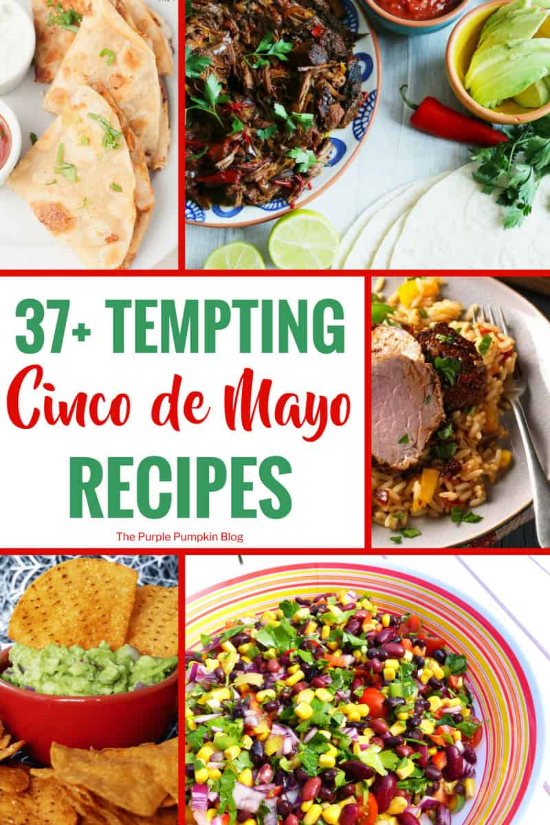 A huge selection of tempting Cinco de Mayo Recipes! Celebrate Cinco de Mayo with this delicious selection of Mexican and Tex-Mex recipes. You'll find all your favourites here from tacos to tostadas, and from mole to margaritas! Plus yummy desserts and drinks! These delicious recipes will make sure your fiesta goes off with a bang!