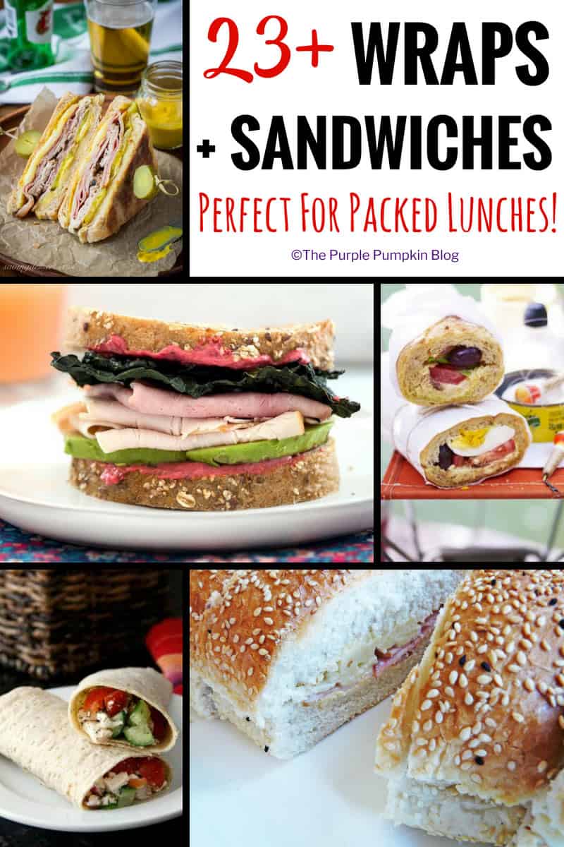 Do you find yourself having the same food for lunch, day in, day out? Stuck for ideas of what to prepare for packed lunches for work? You've hit the right page on the internet as I've got 23+ Wrap & Sandwich Recipes that are perfect for packed lunches!