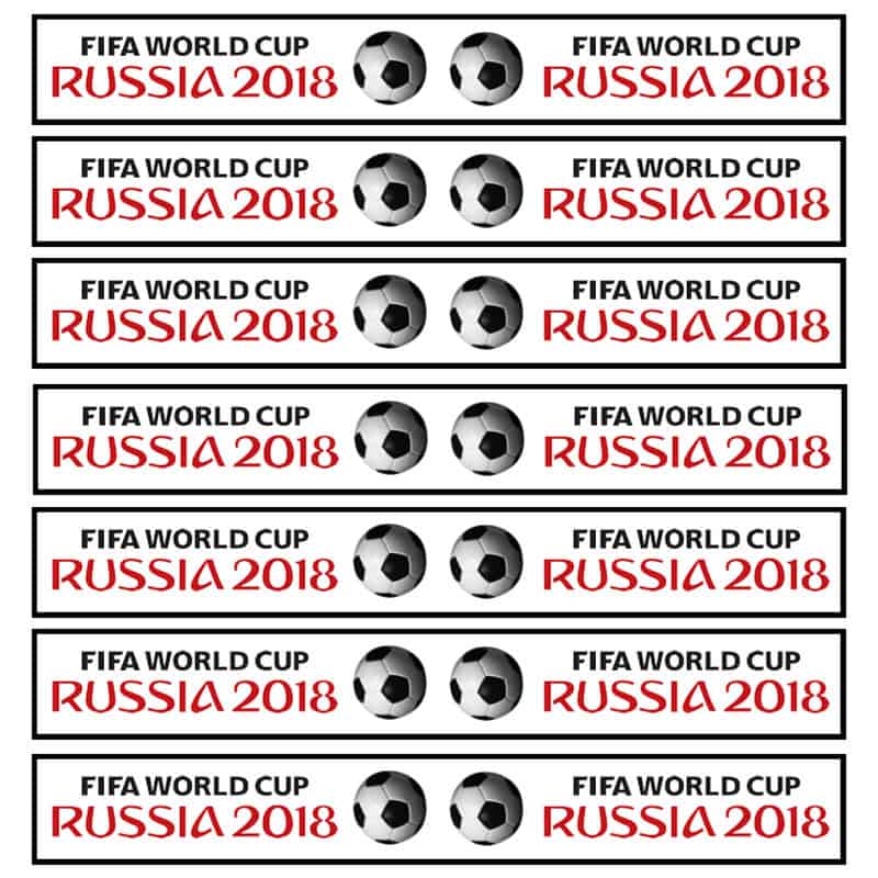 Free Printable World Cup Straw Flags