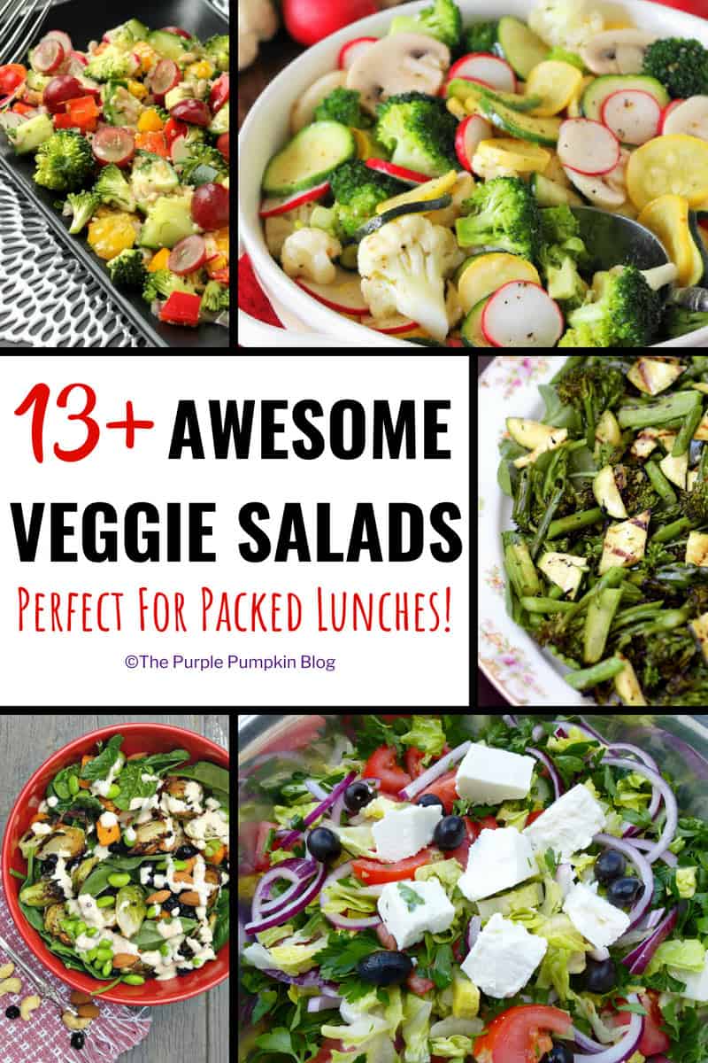 Do you find yourself having the same food for lunch, day in, day out? Stuck for ideas of what to prepare for packed lunches for work/college/school? You've hit the right spot on the internet because here are 13+ awesome vegetable salads that are simply delicious and can be packed in a lunch box or mason jar to take on the go.