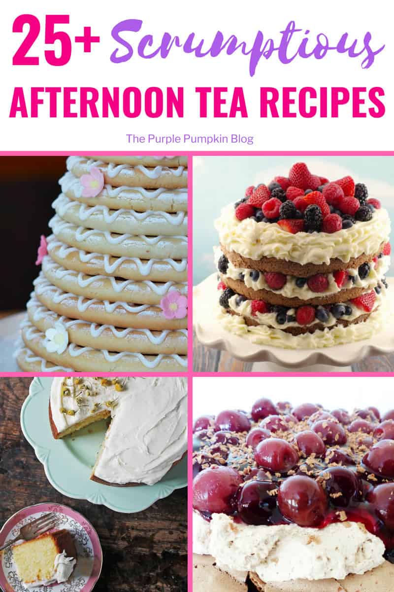 25+ Scrumptious Afternoon Tea Recipes... What is there not to love about #AfternoonTea? ainty finger sandwiches, scrumptious cakes, crumbly biscuits, and scones with lashings of clotted cream and jam? Not forgetting a hot pot of tea, or a glass of fizz if you're feeling fancy! You'll find so many delicious #AfternoonTeaRecipes on this blog!