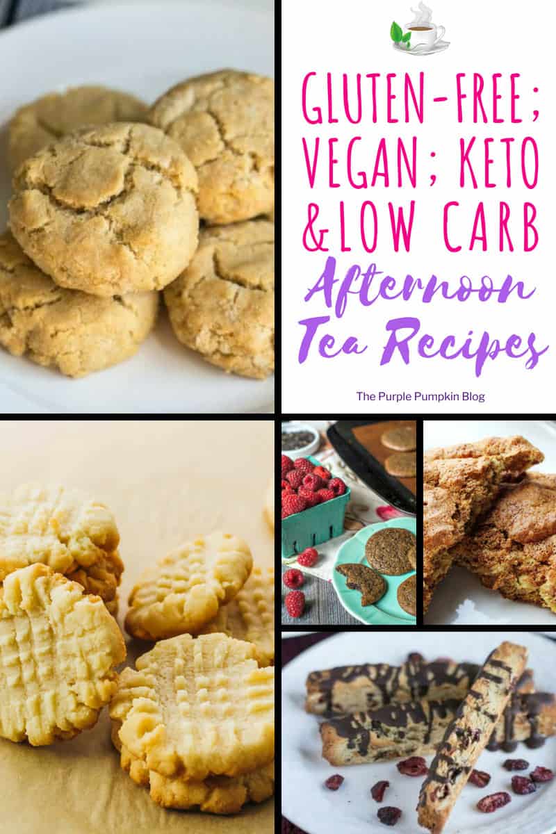 Vegan; Gluten-Free; Keto; Low Carb Afternoon Tea Recipes - don't miss out on afternoon tea if you have special dietary requirements - lots of delicious recipes here!