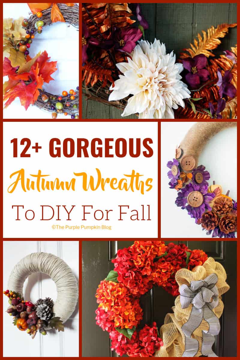 12+ Gorgeous Autumn Wreaths To DIY For Fall. A variety of pretty and different style wreaths for you to do it yourself at home. A wreath is always a beautiful decoration to welcome people into your home.