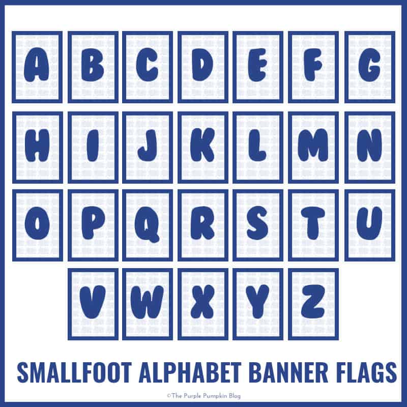 Smallfoot - Alphabet-Banner