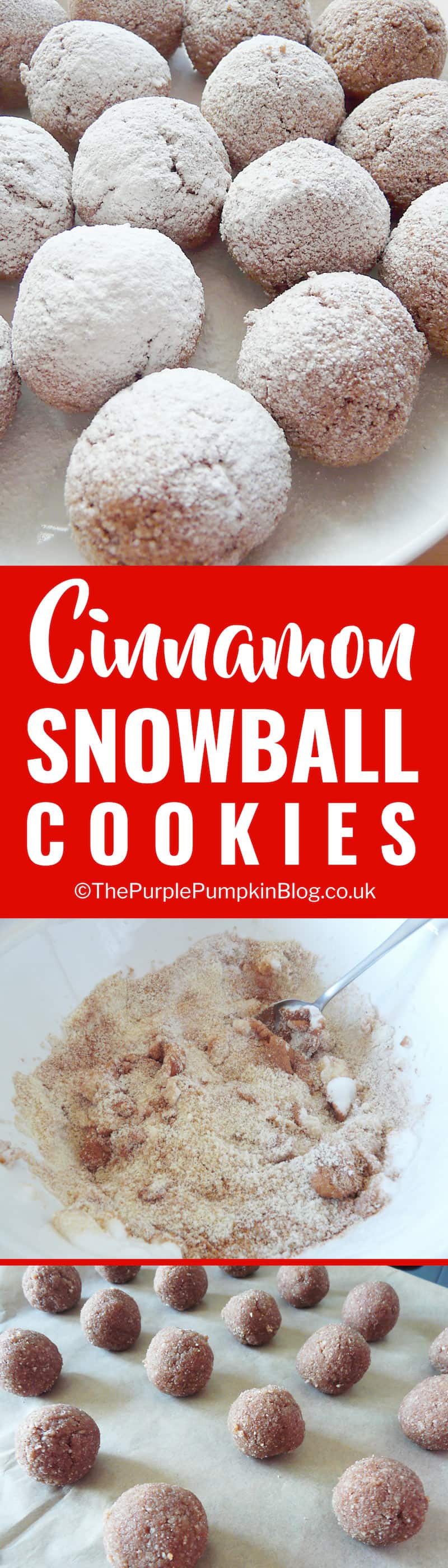 These Cinnamon Snowball Cookies are so quick and easy to make, taste delicious and are also gluten-free and dairy-free. A yummy festive sweet treat!