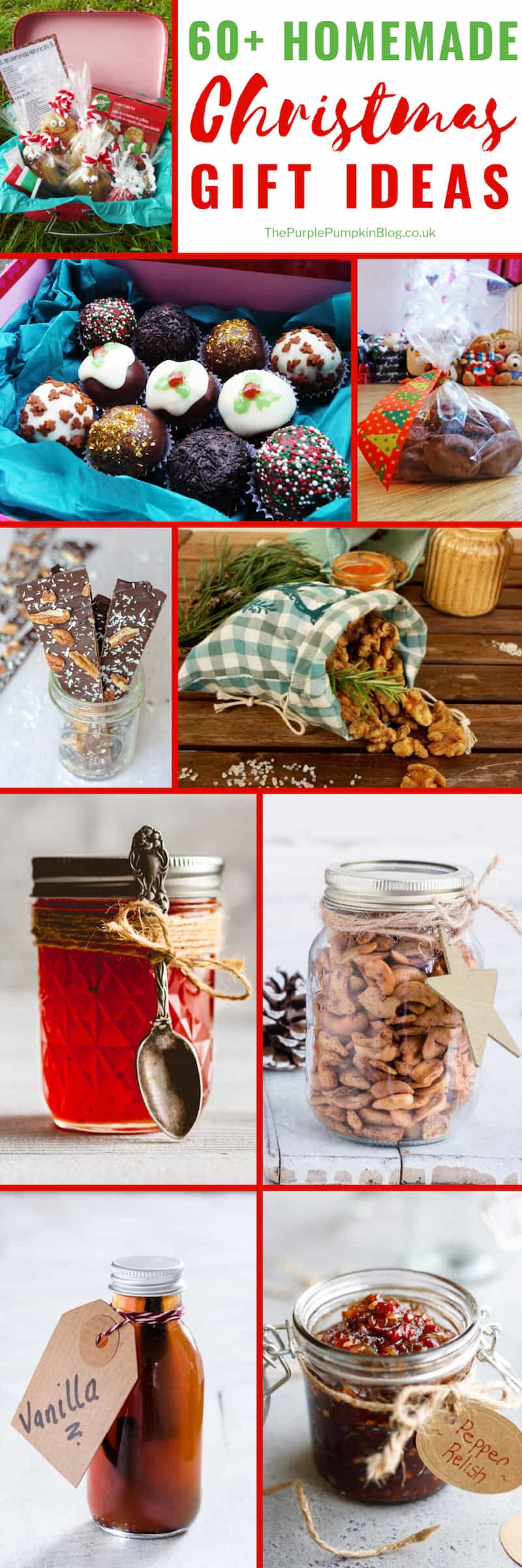 60+ Homemade Christmas Gifts that are perfect if you want to add a personal touch to your Christmas gifting. Included in this list of ideas and inspiration for homemade Christmas gifts are recipes which you can package into gift baskets, as well as homemade pamper products, sewing, and crochet projects, and more!