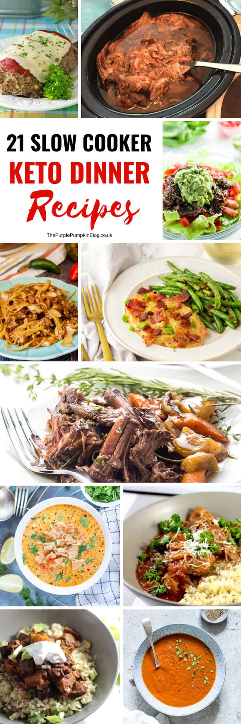 Take the stress out of dinner time with one of these slow cooker keto dinner recipes. Just dump all the ingredients into a slow cooker/crock pot and go about your day, knowing that a delicious low carb, keto dinner is waiting for you!