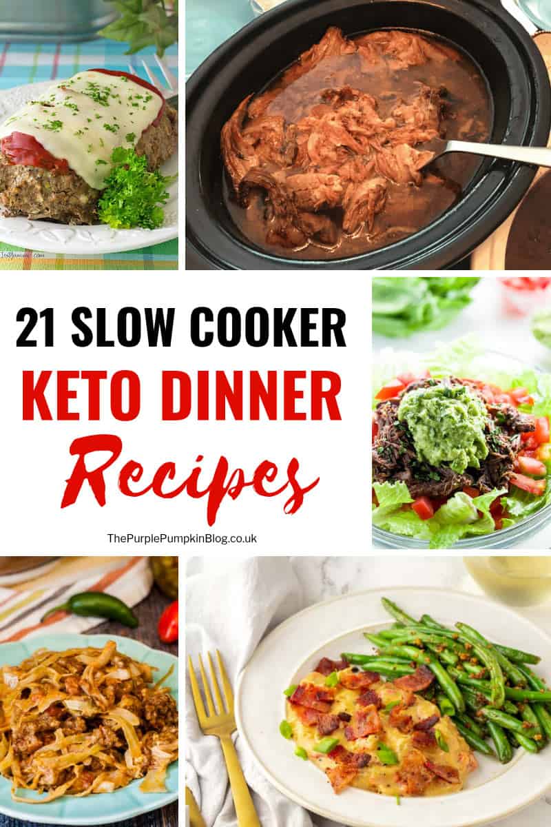 Take the stress out of dinner time with one of these slow cooker keto dinner recipes. Just dump all the ingredients into a slow cooker/crock pot and go about your day, knowing that a delicious low carb, keto dinner is waiting for you! #Keto #KetoDinnerRecipes #KetoSlowCookerRecipes #LowCarbRecipes