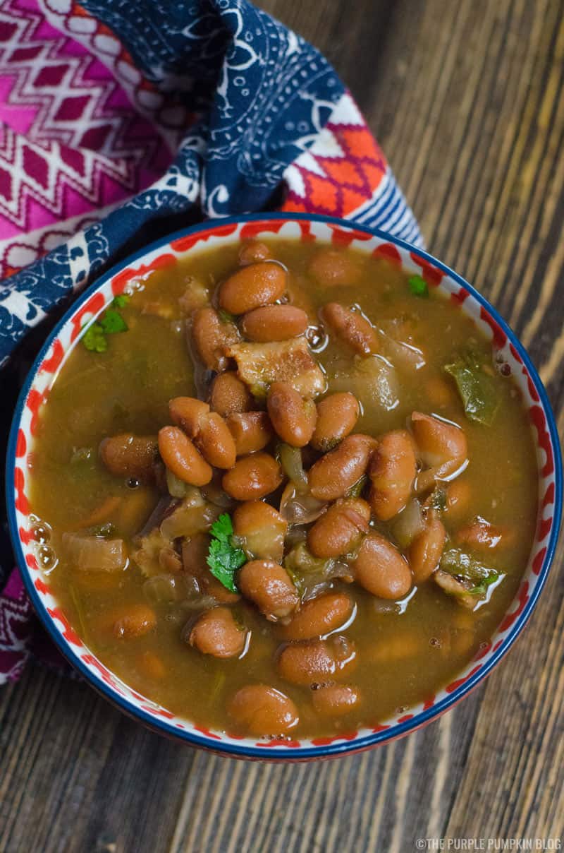 Charro Beans in the Slow Cooker