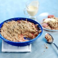 Spiced Rhubarb And Apple Crumble