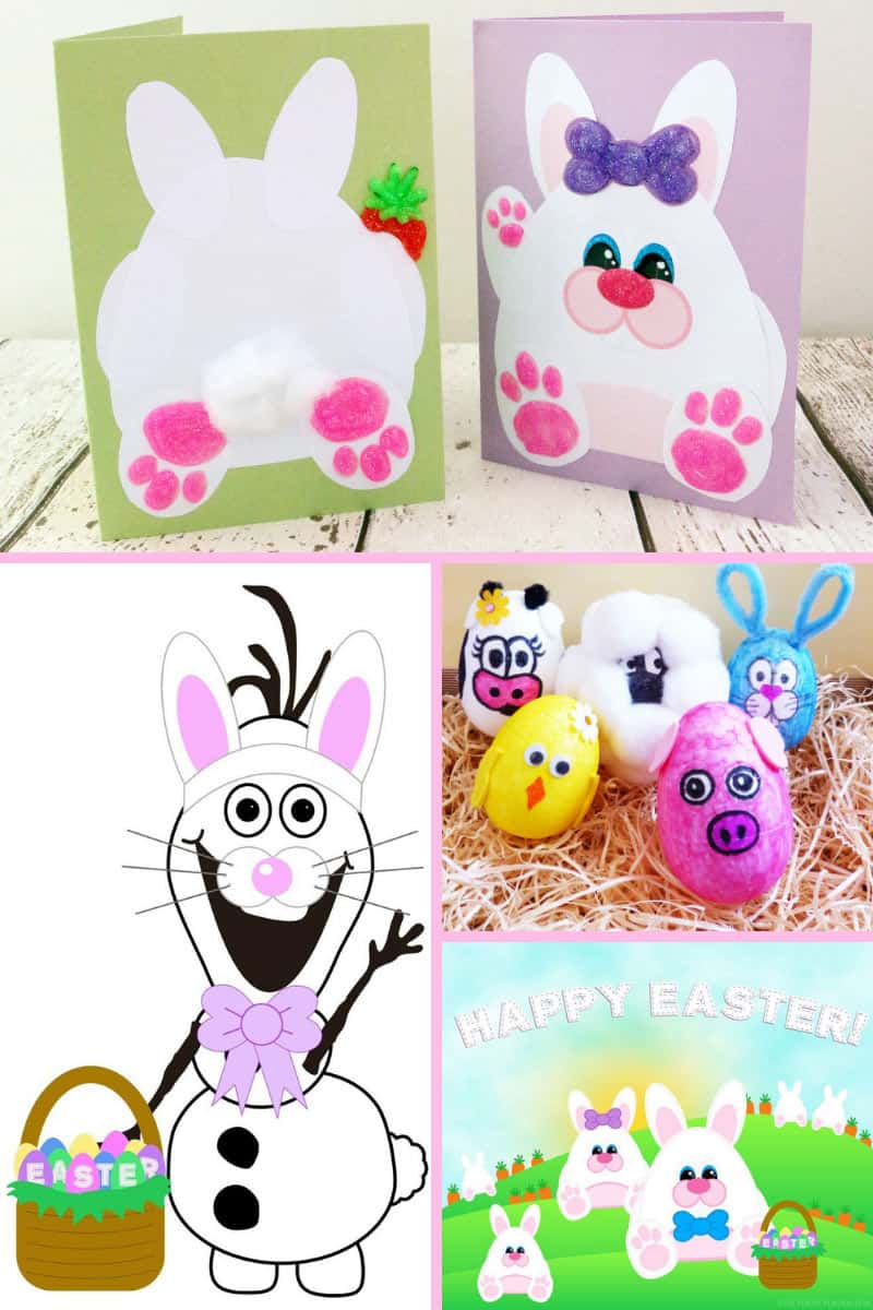 These fun Easter Crafts for Kids will keep your little ones occupied while they wait for a visit from the Easter Bunny! There is a variety of different, kid-friendly crafts including paper crafts, egg crafts, food crafts, and more!