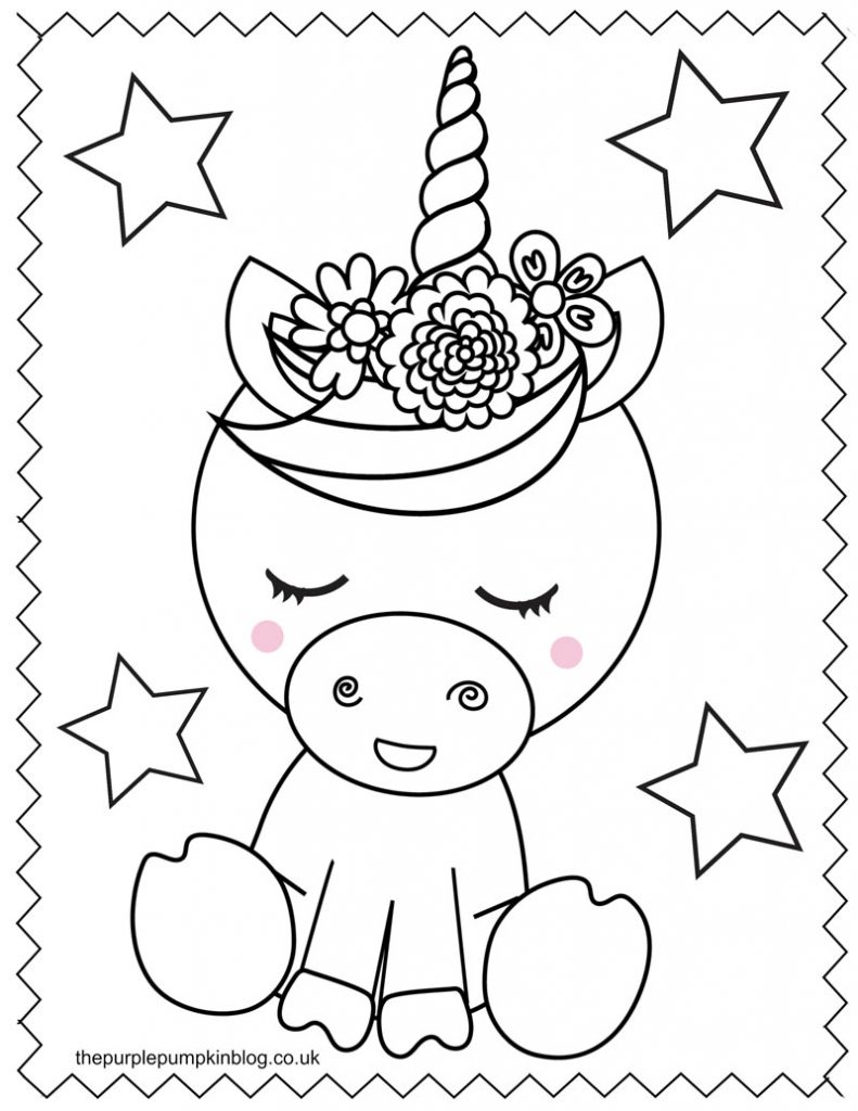 Super Sweet Unicorn Coloring Pages - Free Printable ...