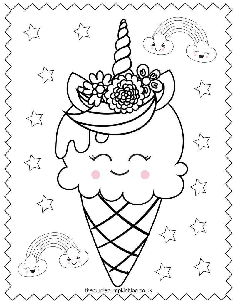Super Sweet Unicorn Coloring Pages   Free Printable Colouring Book