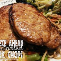 Freeze Ahead Marinated Pork Chops
