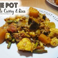 One Pot Vegetable Curry & Rice