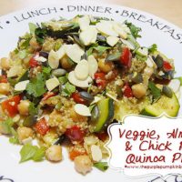 Veggie, Almond & Chickpea Quinoa Pilaf