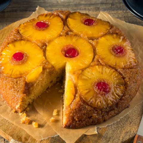 Pineapple & Coconut Upside Down Cake