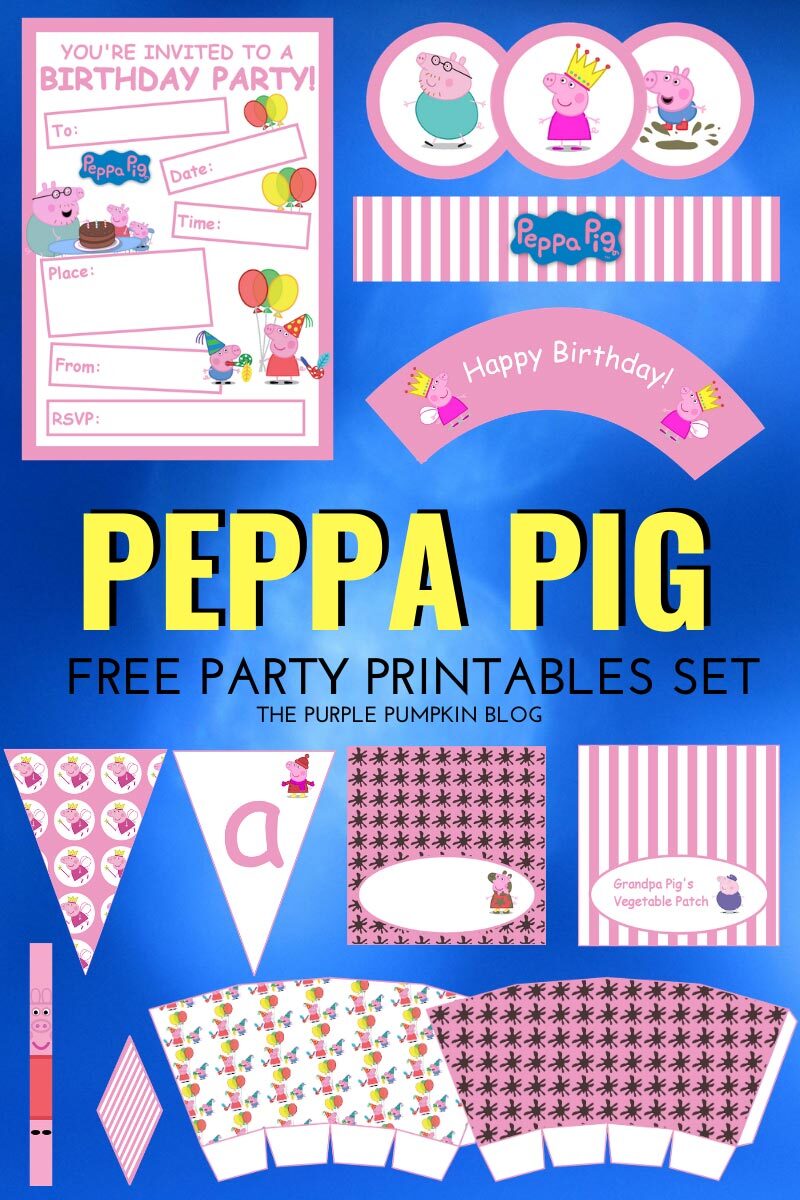 Peppa Pig Party Printables