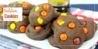 A plate of kahlua cookies