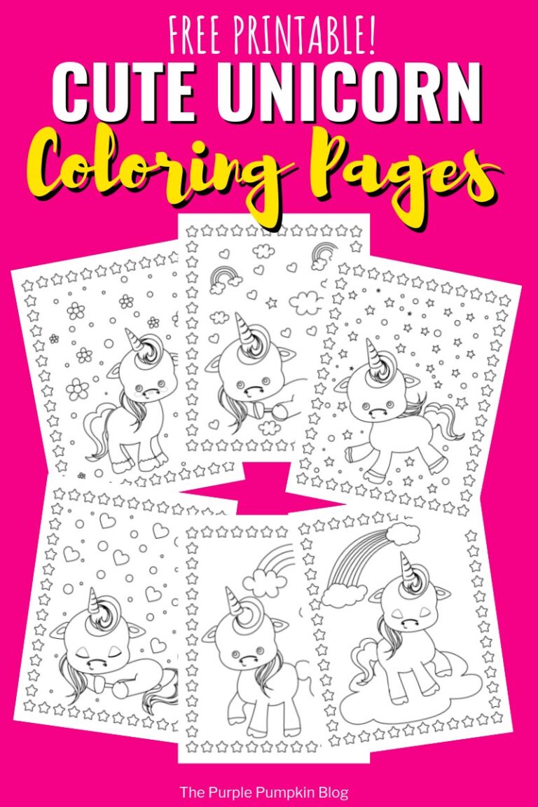 Free Printable Unicorn Coloring Book | Unicorn Colouring Pages