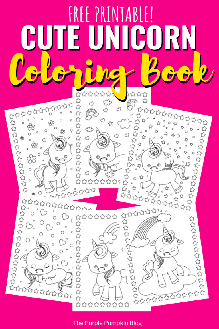 Free Printable Unicorn Coloring Book | Unicorn Colouring Pages