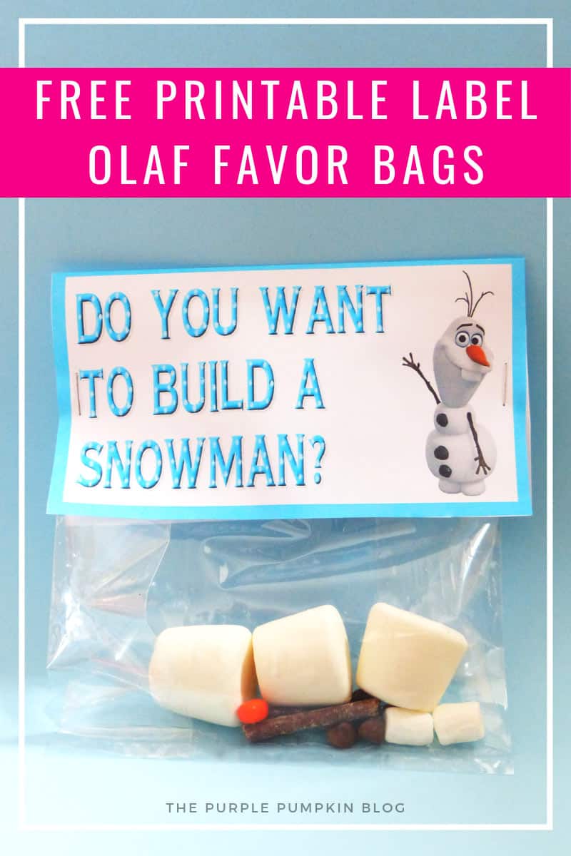 Olaf Party Favor Bag