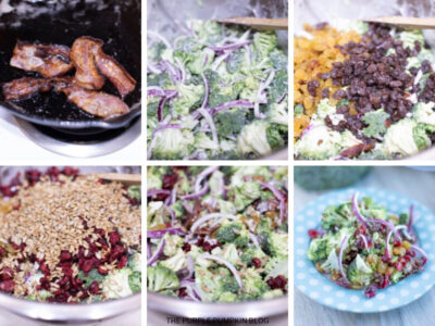 Recipe Card for Loaded Broccoli Bacon Salad