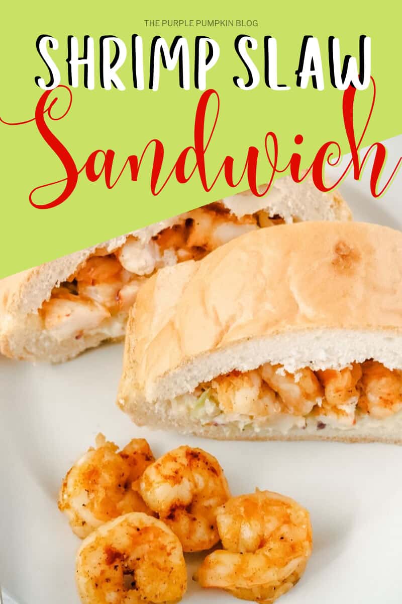 Shrimp slaw sandwich with garlic lemon aioli