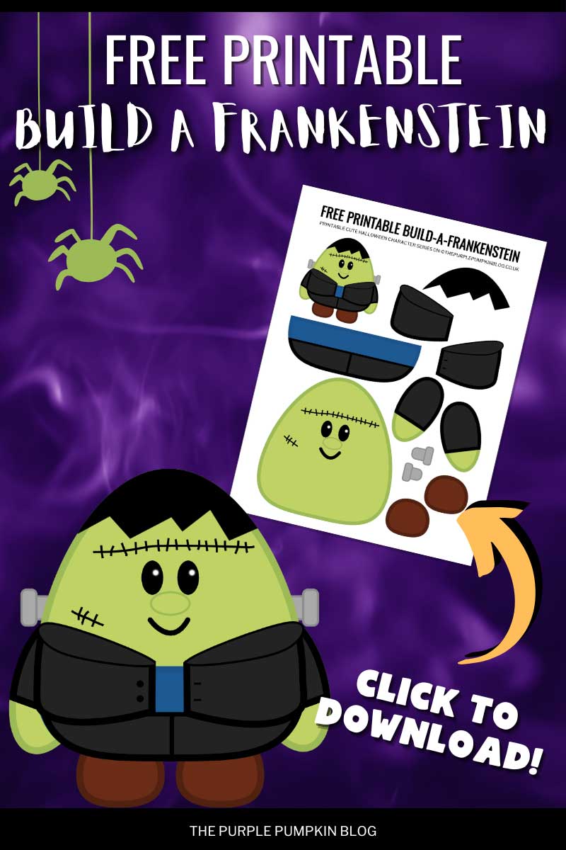 Free Printable Build A Frankenstein - Click to Download