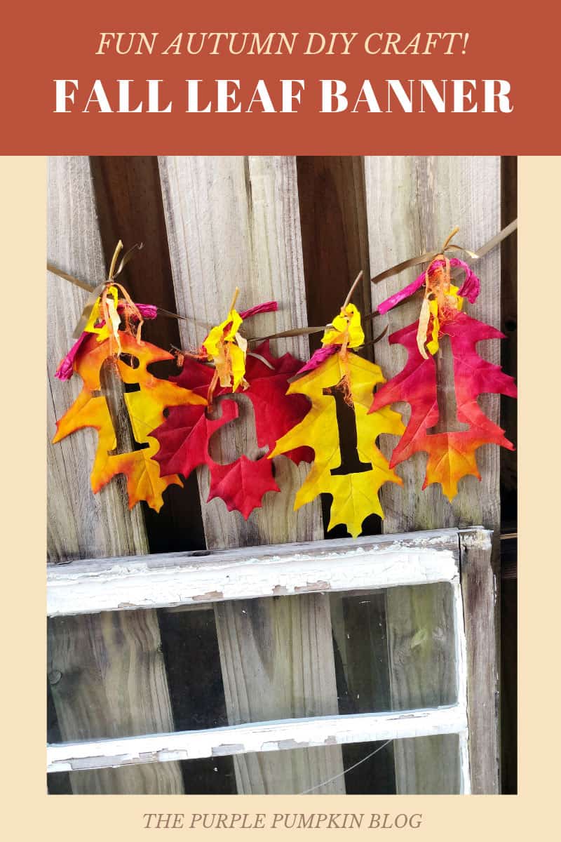 Fun Autumn DIY Craft - Fall Leaf Banner