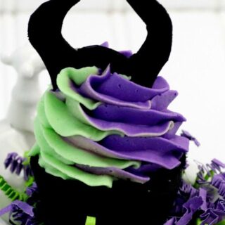 Homemade Maleficent Cupcake Bath Bombs