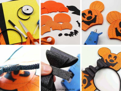 How to make Pumpkin Mickey Ears photo instruction card