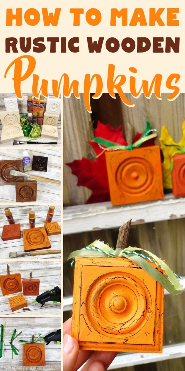 How to Make Rustic Wooden Pumpkins - A Fun Easy Craft for Fall!