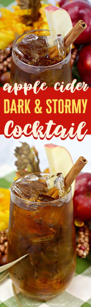 Apple Cider Dark & Stormy Cocktail