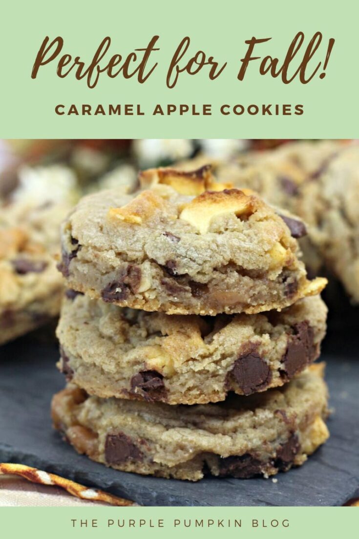 Delicious Caramel Apple Cookies with Chocolate Chips Recipe for Fall!