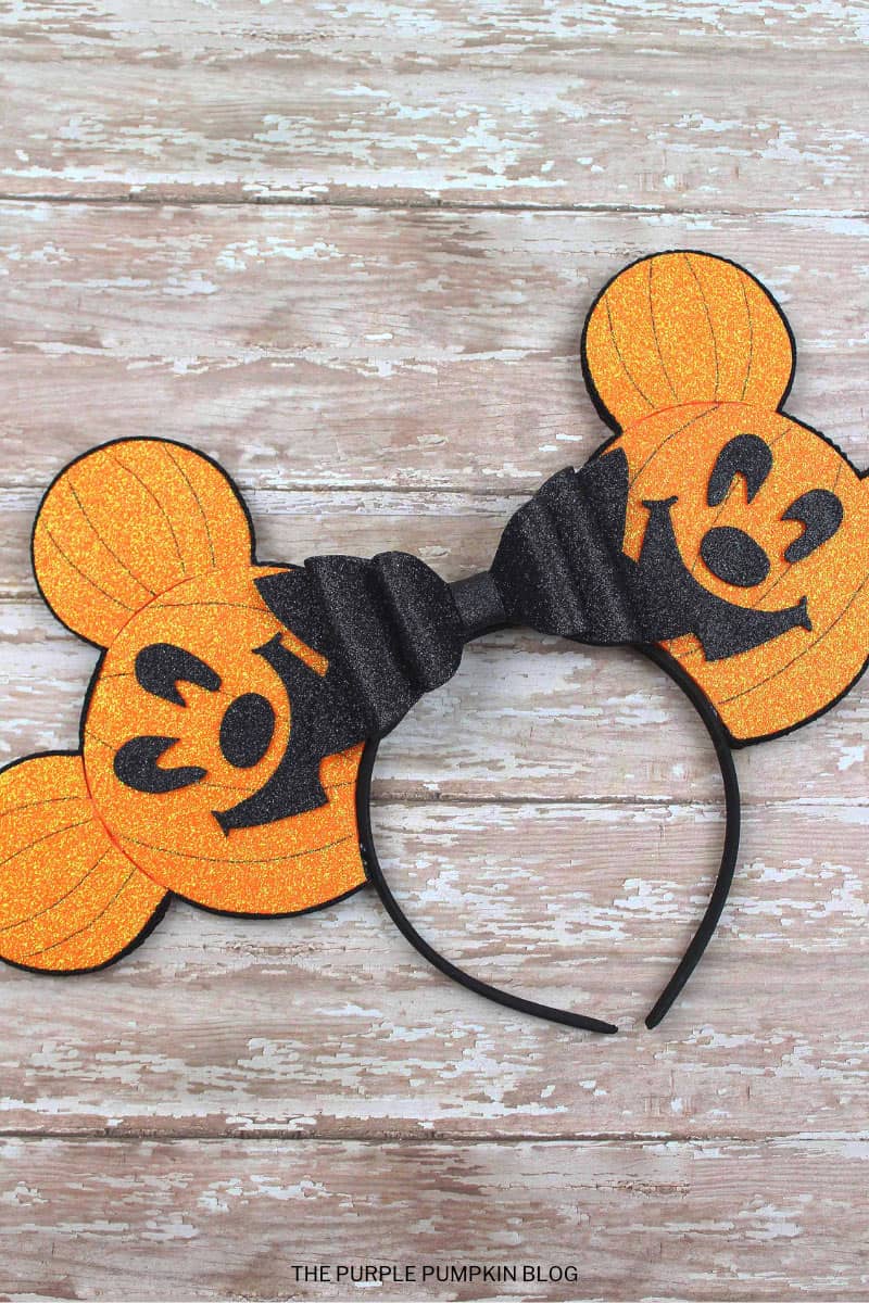 Pumpkin Mickey and Minnie Hairbow