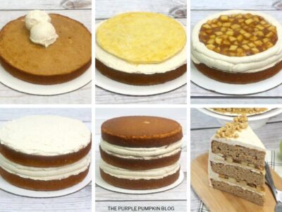Recipe card for Apple Pie Layer Cake