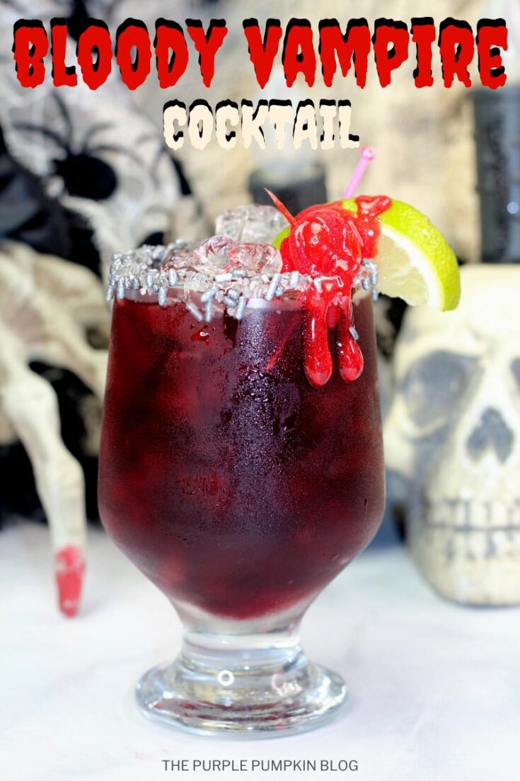 Bloody Vampire Cocktail - Easy Halloween Drink for Vampires!